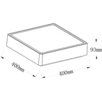 Deko-Light Quadrata III 21W grau