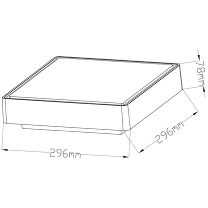 Deko-Light Quadrata II 16W grau