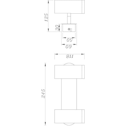 DEKO-LIGHT 348038 LED Deckenaufbl. ws.matt ww. 11W 348038
