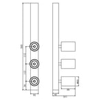 DEKOLIGHT 348044 Deckenaufbauleuchte Klara III 348044