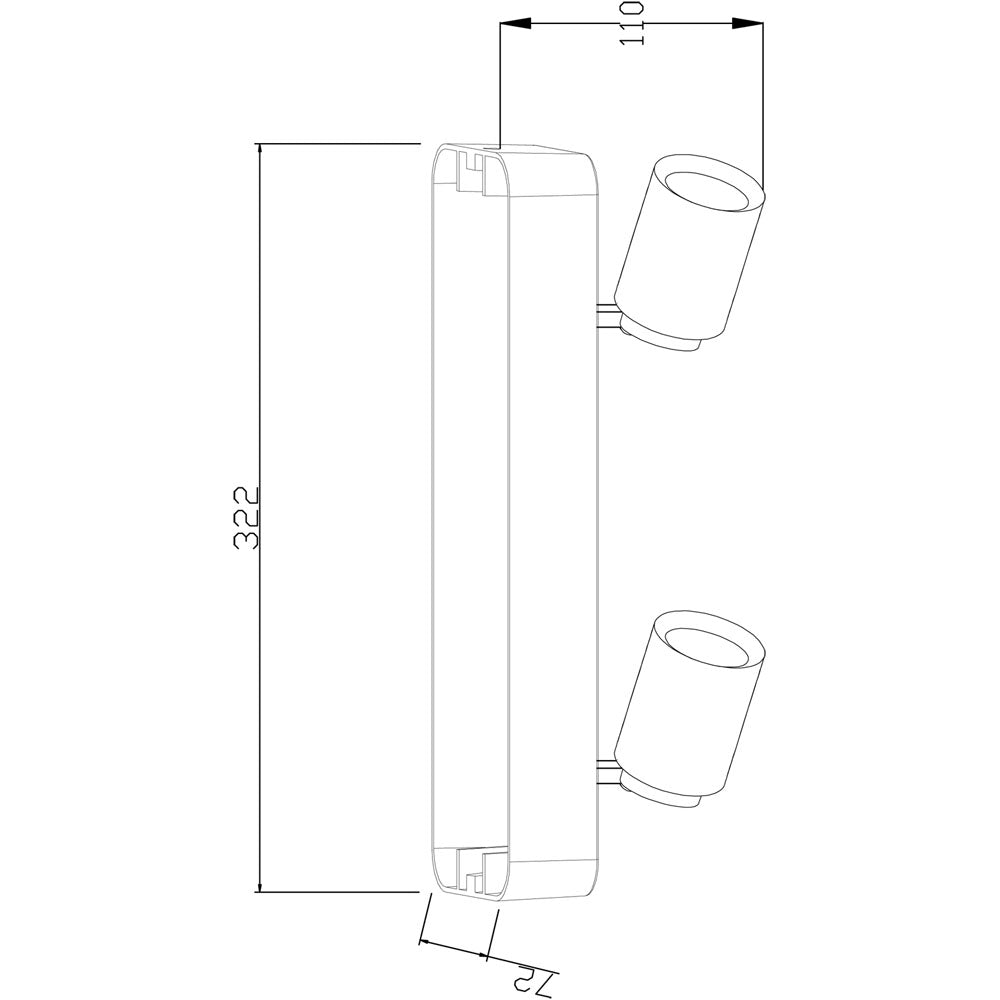 DEKOLIGHT 348074 Deckenaufbauleuchte Librae Linear 348074