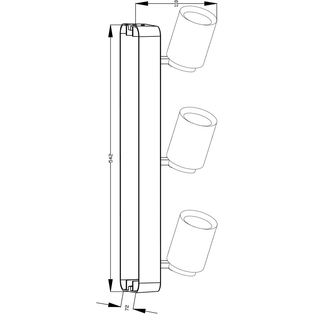 DEKOLIGHT 348075 Deckenaufbauleuchte Librae Linear 348075