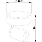 DEKOLIGHT 348076 Deckenaufbauleuchte Librae Round 348076