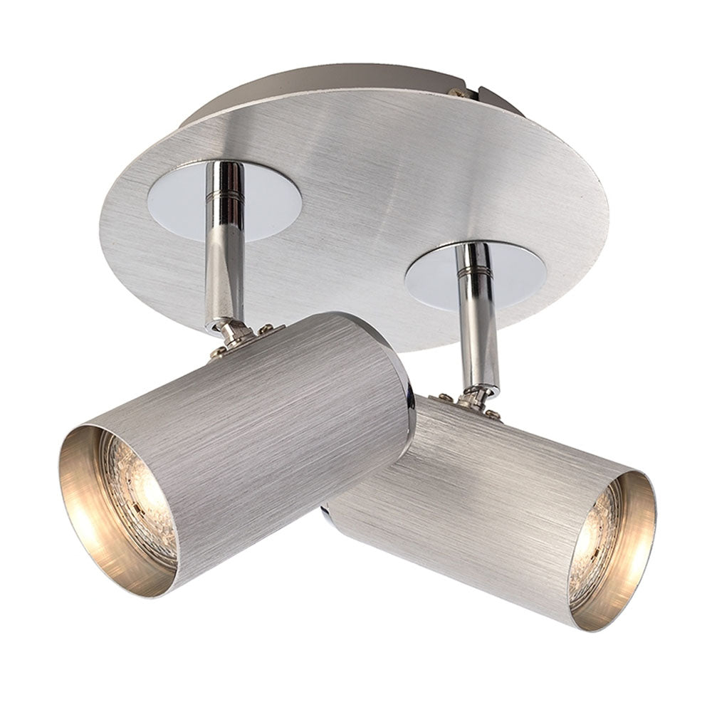 DEKOLIGHT 348086 Rondel 2fl.sil.chr.geb.2xGU10 50W 348086