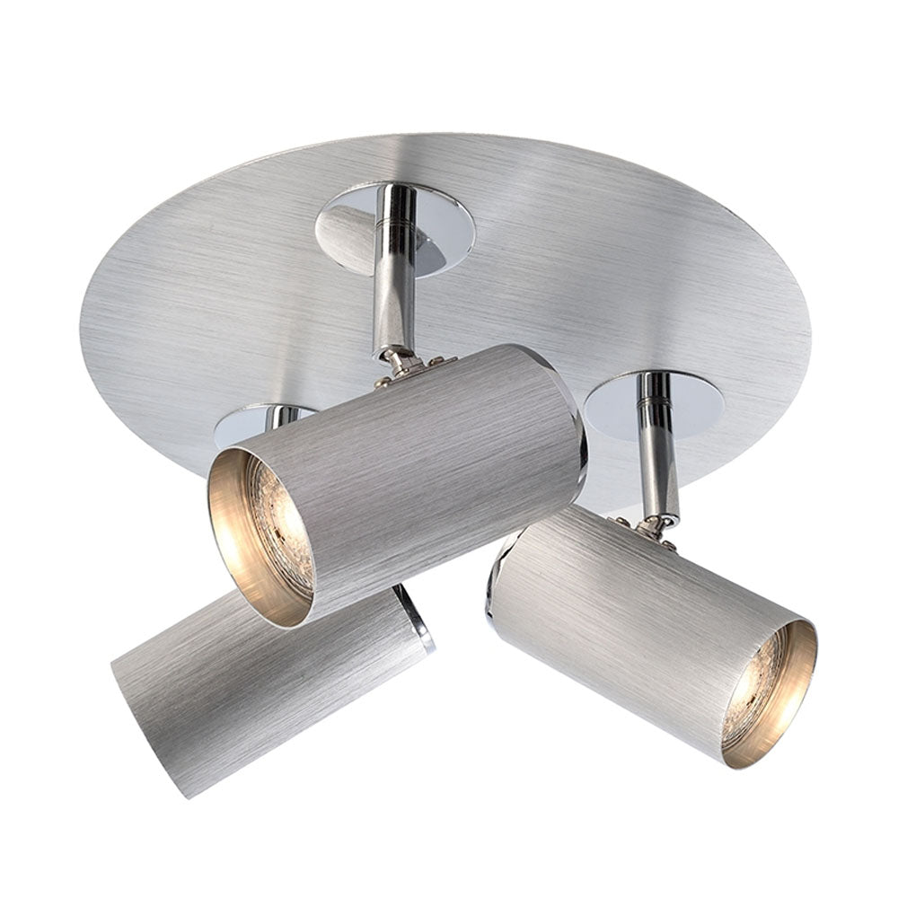 DEKOLIGHT 348087 Rondel 3fl.sil.chr.geb.3xGU10 50W 348087
