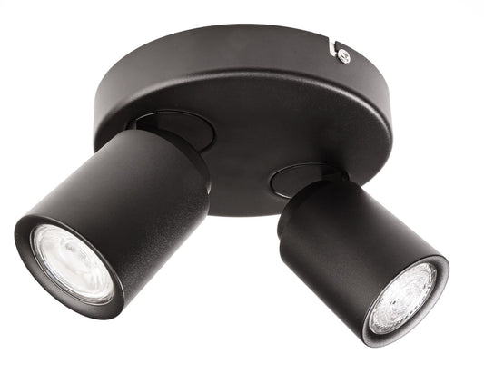 Deko-Light Librae Round II, 2x max. 50 W GU10, Schwarz