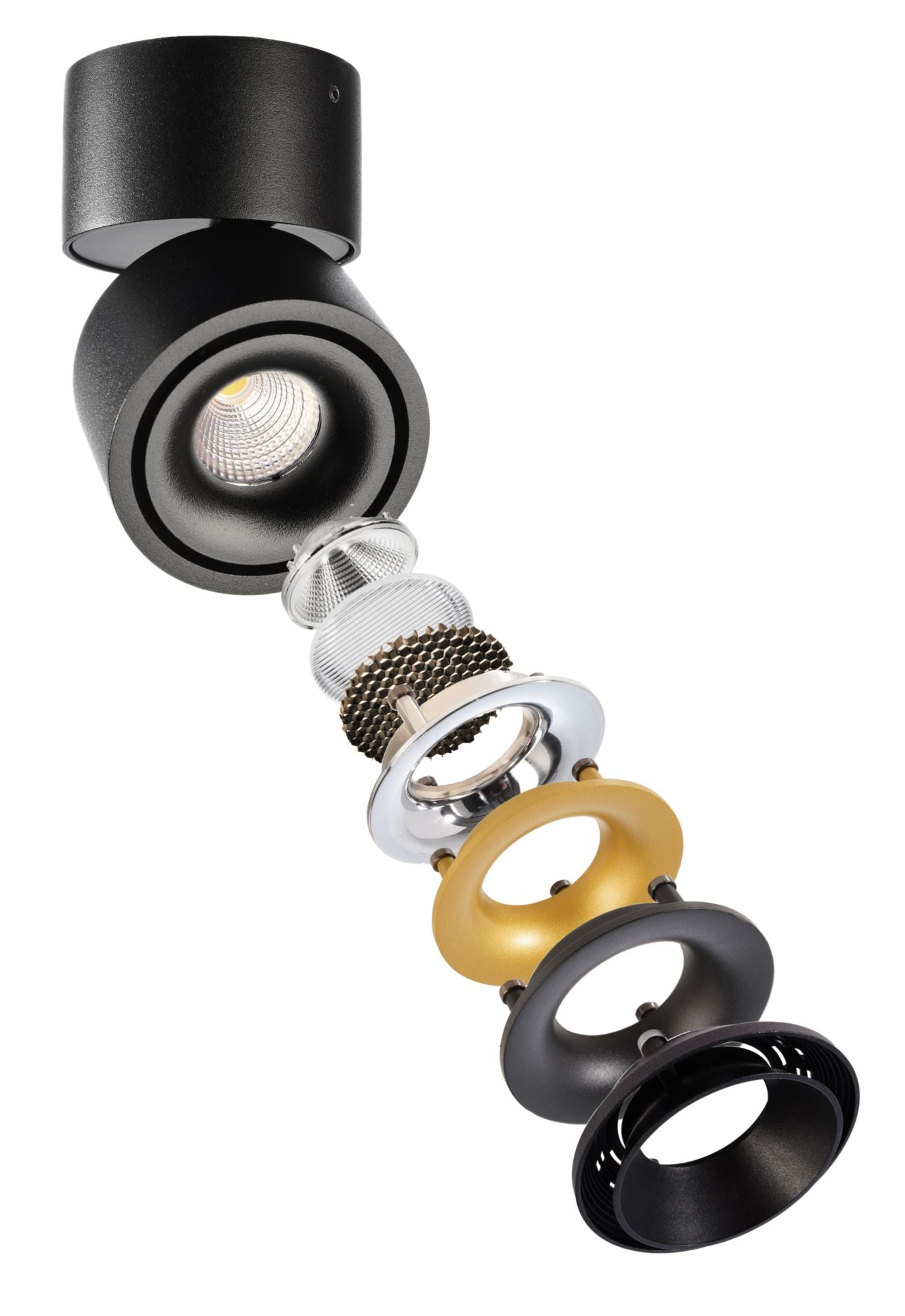 Deko-Light Uni 2 Mini Tilt, 8 W, DIM, 3000 K, Schwarz