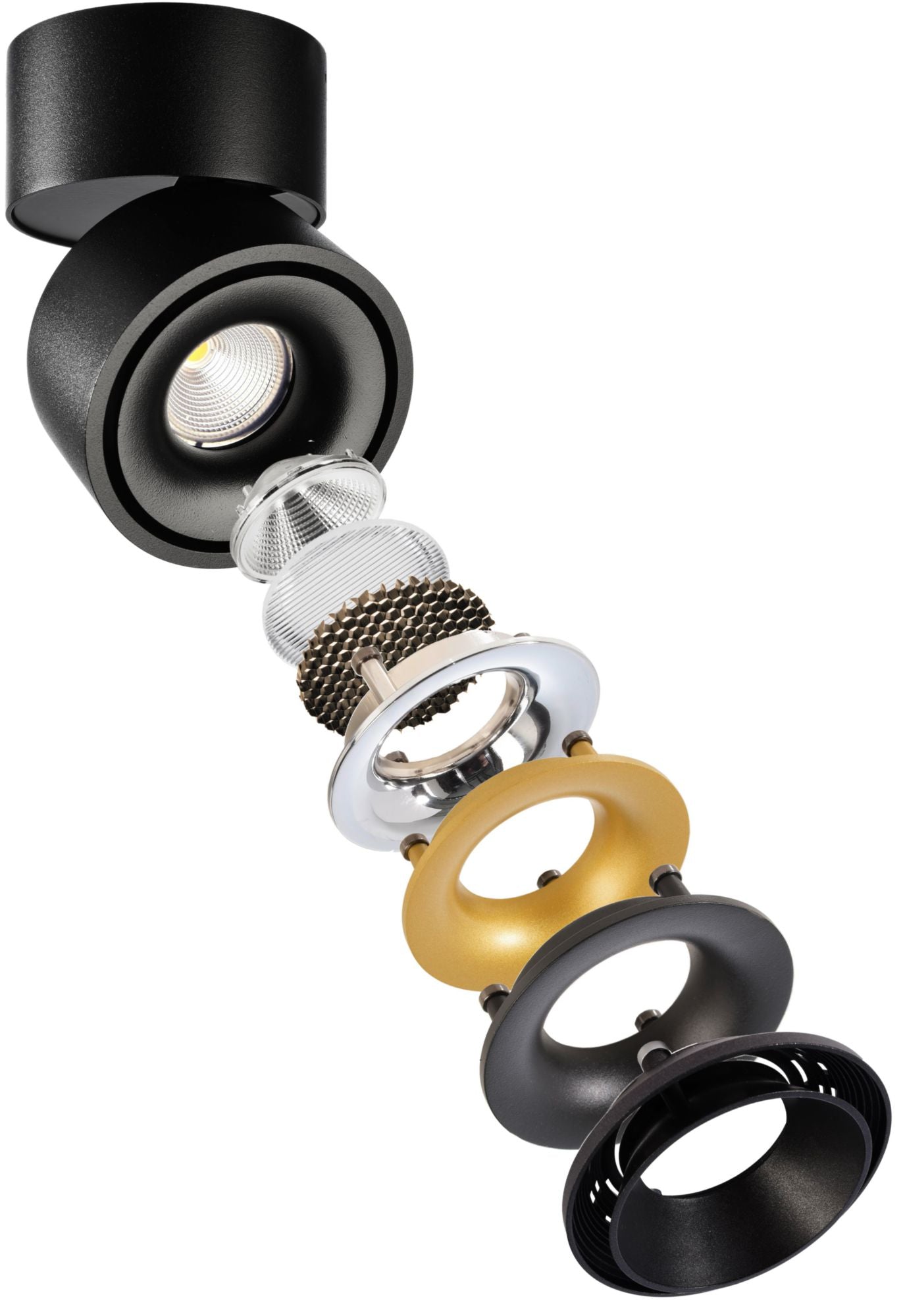 Deko-Light Uni 2 Tilt, 12 W, DIM, 3000 K, Schwarz