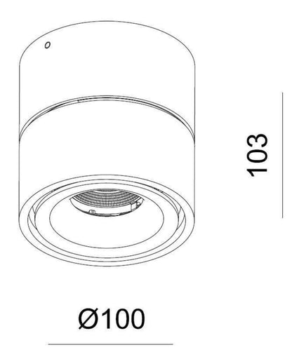 Deko-Light Uni 2 Tilt, 12 W, DIM, 3000 K, Schwarz