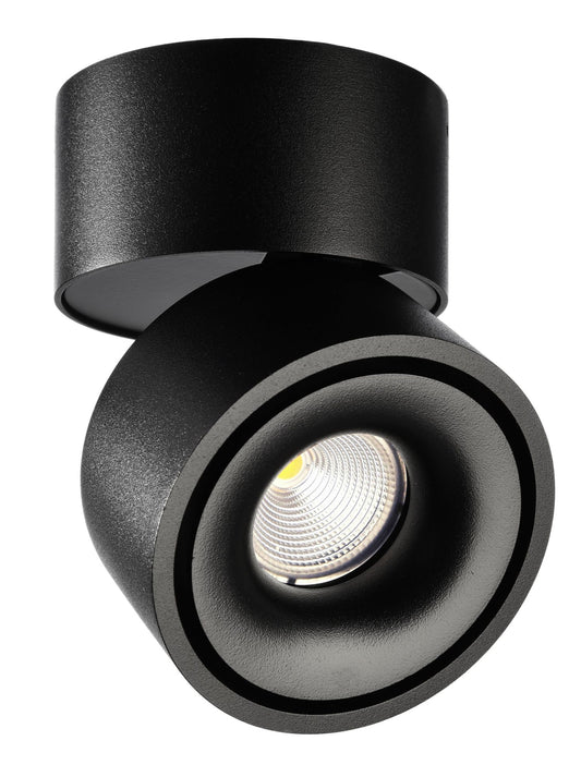 Deko-Light Uni 2 Tilt, 12 W, DIM, 3000 K, Schwarz