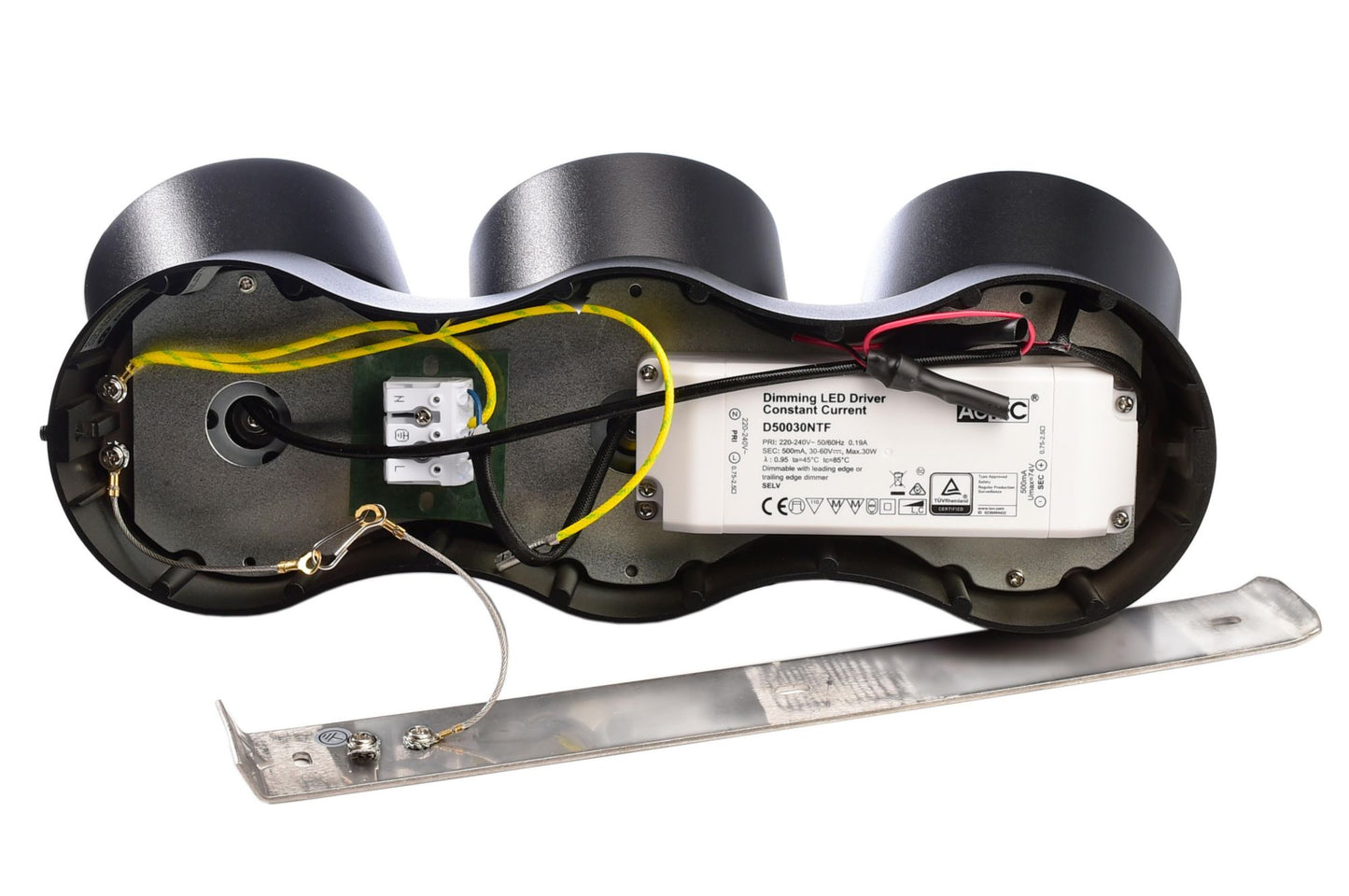 Deko-Light Uni 2 Triple Tilt, 30 W, DIM, 3000 K, Schwarz