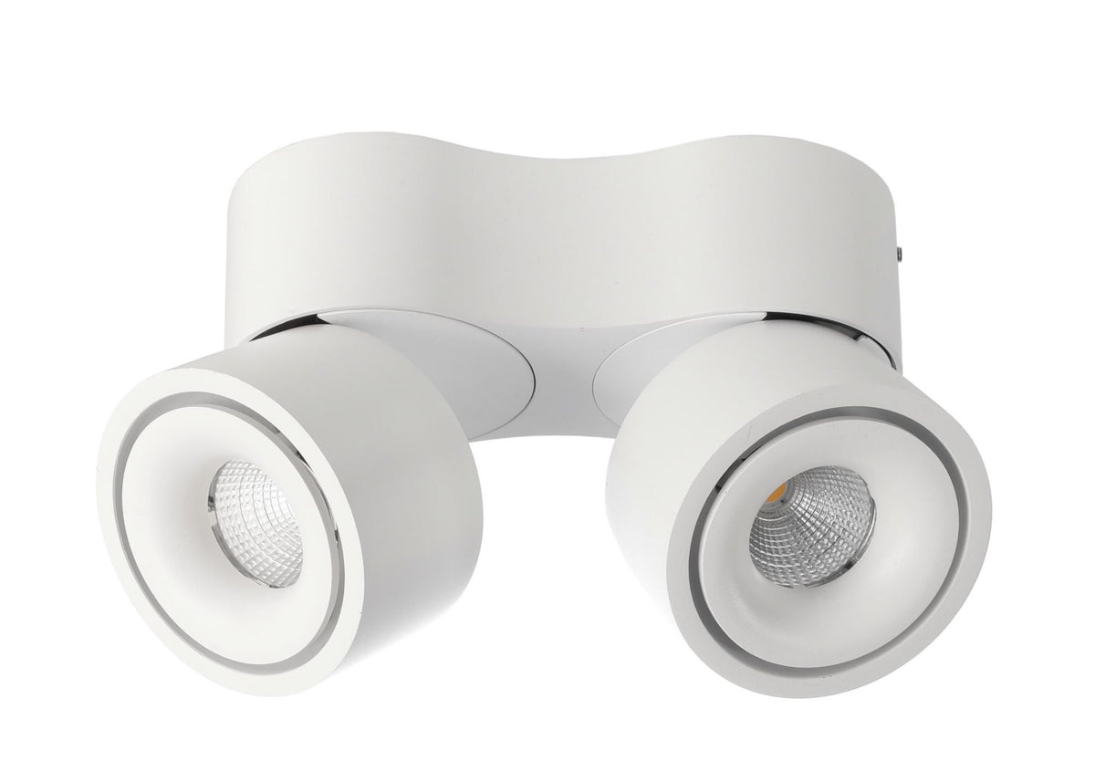 Deko-Light Uni 2 Mini Double, Tilt, 21 W, DIM, 2700 K, Weiß