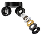 Deko-Light Uni 2 Mini Double, Tilt, 21 W, DIM, 2700 K, Schwarz