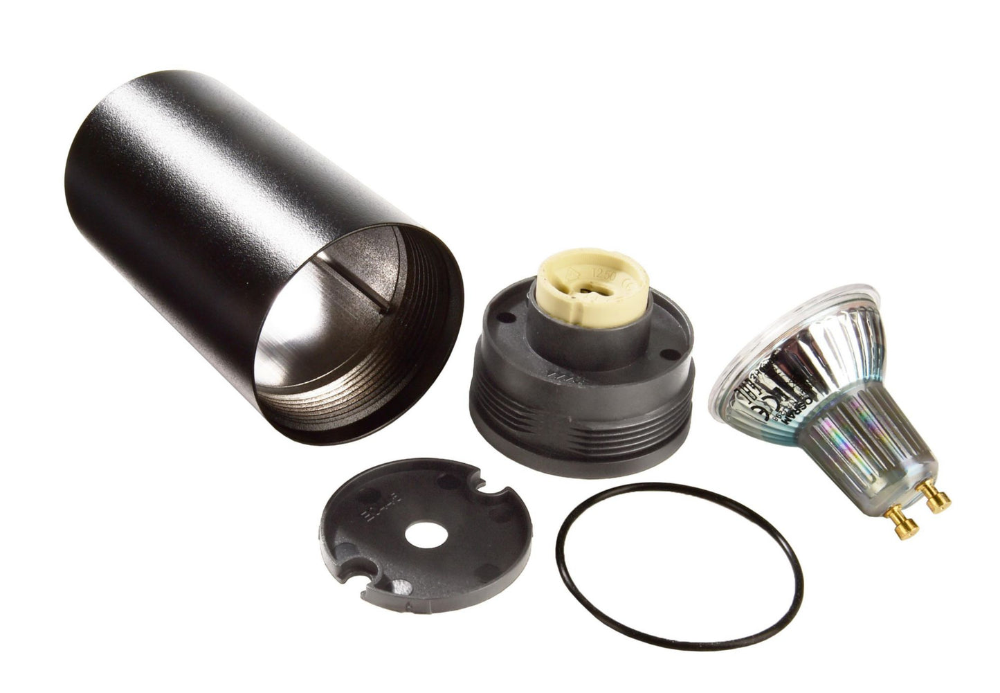 Deko-Light Can IP20, 1x 7,5 W GU10, Schwarz