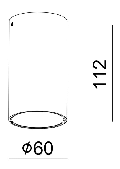Deko-Light Can IP44, 1x 7,5 W GU10, Weiß