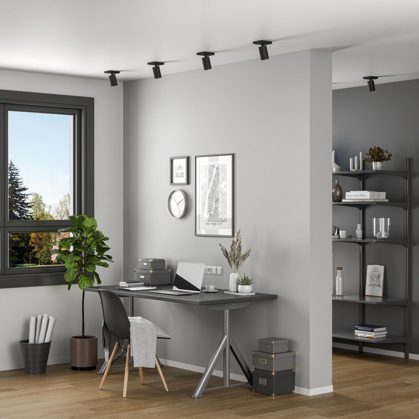 Deko-Light Can Tilt Square, 1x 7,5 W GU10, Schwarz