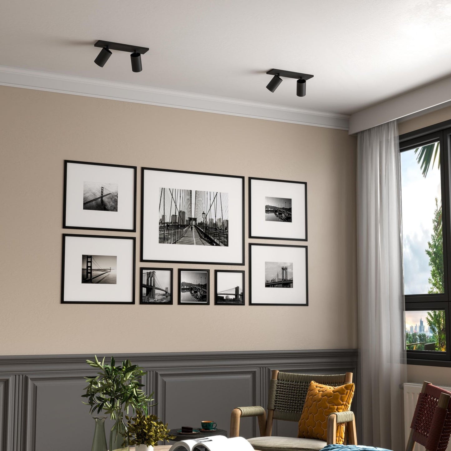 Deko-Light Can Tilt Square, 2x 7,5 W GU10, Schwarz
