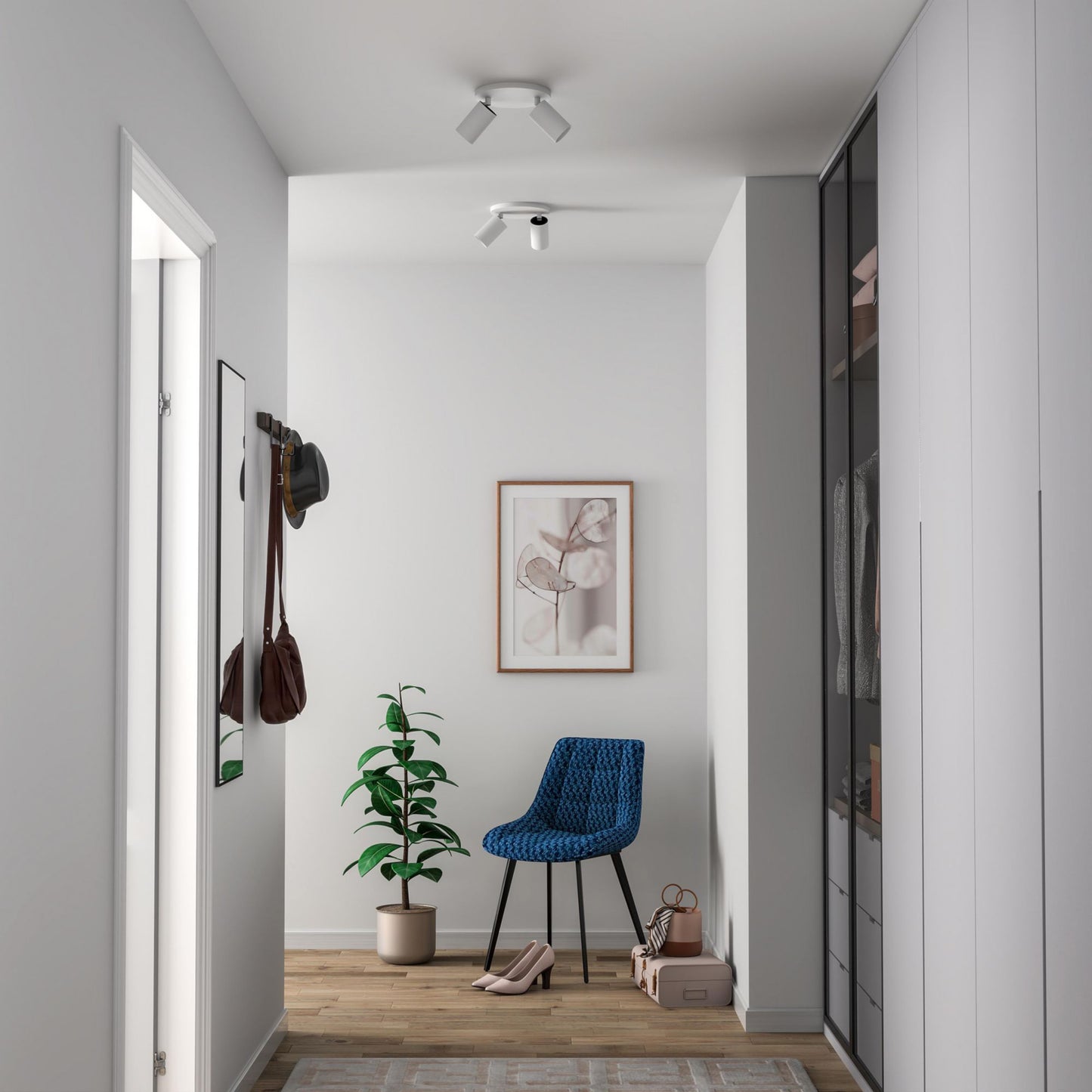 Deko-Light Can Tilt Round, 2x 7,5 W GU10, Weiß