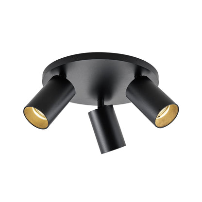 Deko-Light Can Tilt Round, 3x 7,5 W GU10, Schwarz