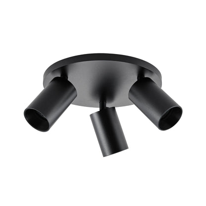 Deko-Light Can Tilt Round, 3x 7,5 W GU10, Schwarz