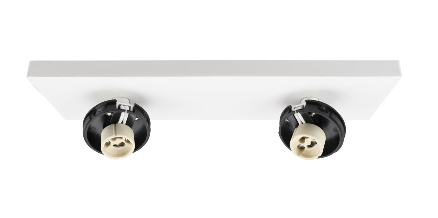 Deko-Light Can Tilt Square Base, 2x 7,5 W GU10, Weiß