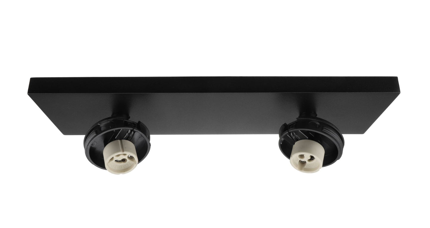 Deko-Light Can Tilt Square Base, 2x 7,5 W GU10, Schwarz
