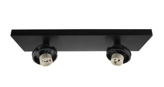 Deko-Light Can Tilt Square Base, 2x 7,5 W GU10, Schwarz
