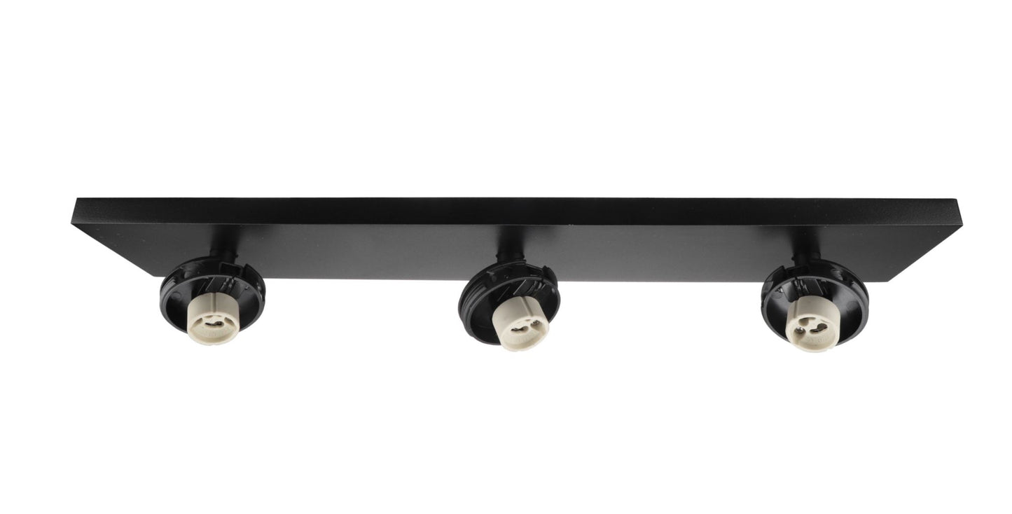 Deko-Light Can Tilt Square Base, 3x 7,5 W GU10, Schwarz