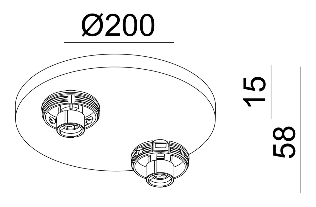 Deko-Light Can Tilt Round Base, 2x 7,5 W GU10, Weiß
