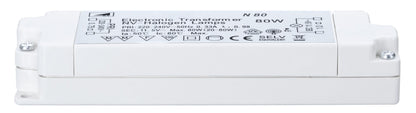 TIP Nice Price VDE Elektroniktrafo 20-80W 230/12V 80VA Weiß