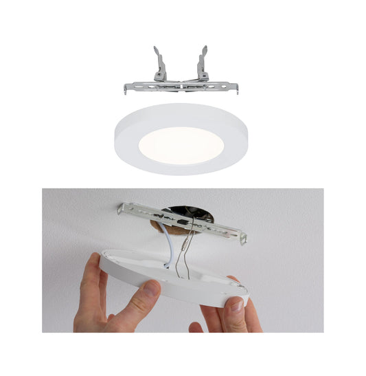 Paulmann LED Einbaupanel Cover-it rund 116mm 6W 3.000K Weiß matt