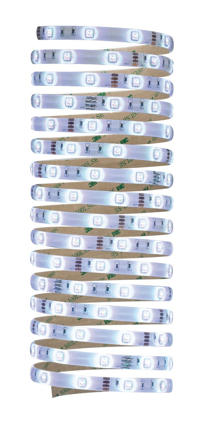 TIP TIP LED Strip Set 5m RGB 18W 230/12VDC Weiß Kunststoff