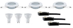 TIP TIP EBL Set LED starr 3x3W 230V GU10 51mm Weiß