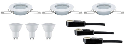 TIP TIP EBL Set LED starr 3x3W 230V GU10 51mm Weiß