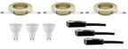 TIP NicePrice EBL Set LED starr 3x3W 230V GU10 51mm Messing gebürstet