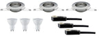 TIP TIP EBL Set LED starr 3x3W 230V GU10 51mm Eisen geb
