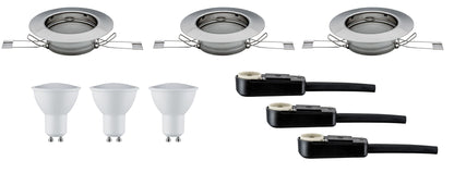 TIP TIP EBL Set LED starr 3x3W 230V GU10 51mm Eisen geb