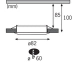 TIP TIP EBL Set LED starr 1x3W 230V GU10 51mm Eisen geb