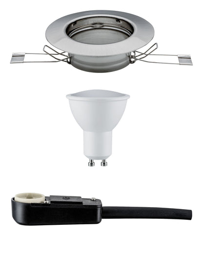 TIP TIP EBL Set LED starr 1x3W 230V GU10 51mm Eisen geb
