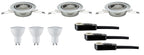 TIP NicePrice EBL Set LED schwenkbar 3x3W 230V GU10 51mm Eisen geb