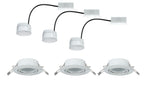 TIP TIP EBL Coin LED schwenkbar 3x4,9W 230V 51mm Weiß matt/Metall