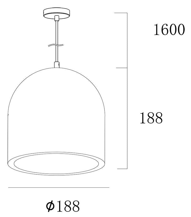 Deko-Light Pendelleuchte Concreto I E27 max. 25W Beton grau