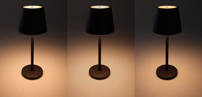 LED Akku-Tischleuchte "Foco Tenda" 3000K, IP44, Touchschalter, 30cm,Schwarz
