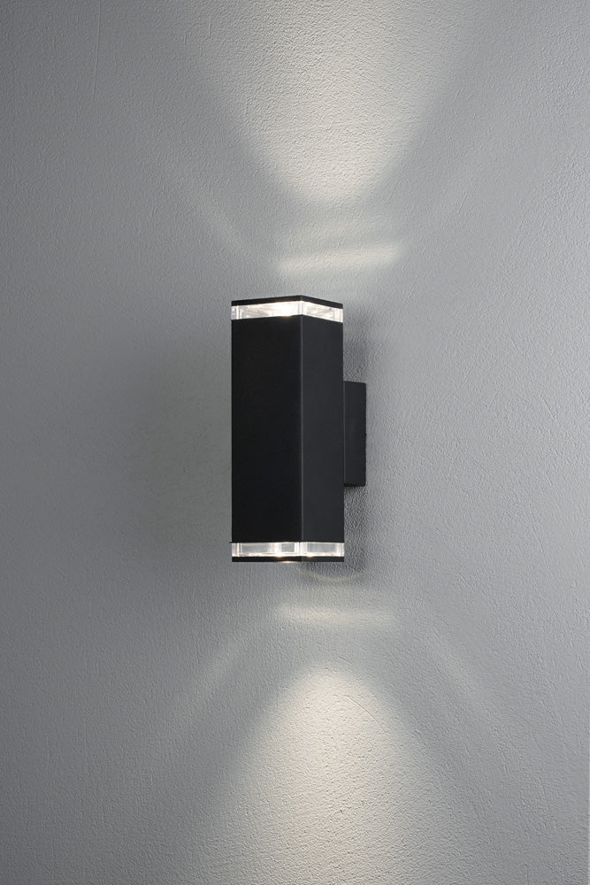 Konstsmide Pollux Wandleuchte 2xGU10 schwarz