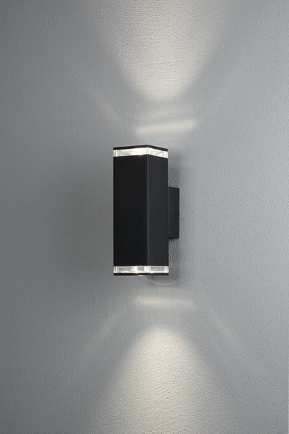 Konstsmide Pollux Wandleuchte 2xGU10 schwarz