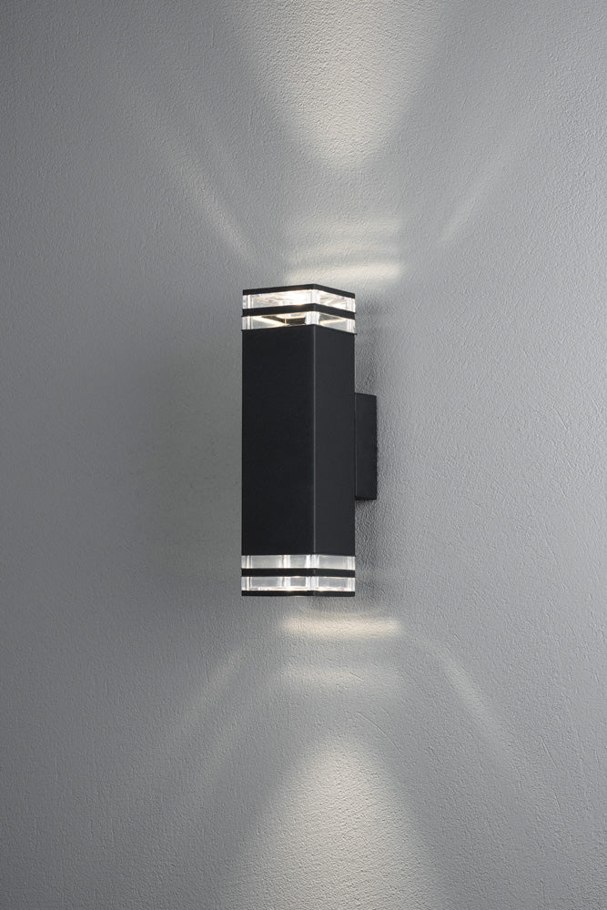 Konstsmide Pollux Wandleuchte 2xGU10 schwarz