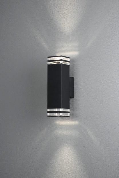Konstsmide Pollux Wandleuchte 2xGU10 schwarz