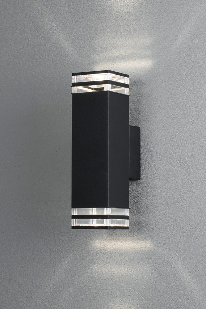 Konstsmide Pollux Wandleuchte 2xGU10 schwarz
