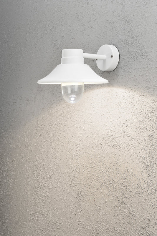 Konstsmide Vega Wandleuchte lackiertes Aluminium weiss LED 8W