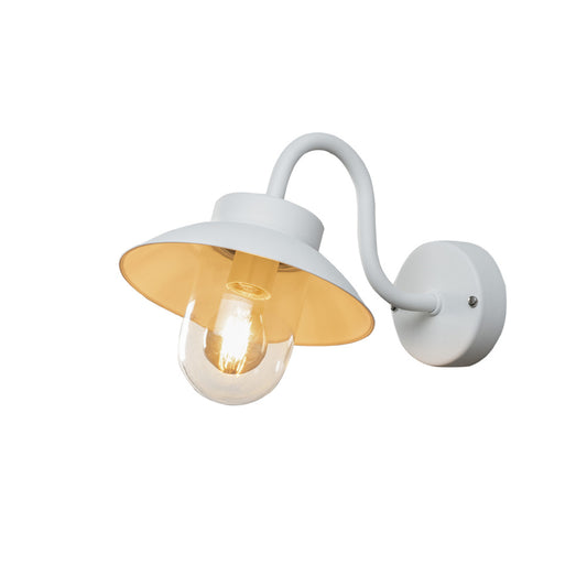 Konstsmide Vega Mini Wandleuchte weiss mit E27 Sockel